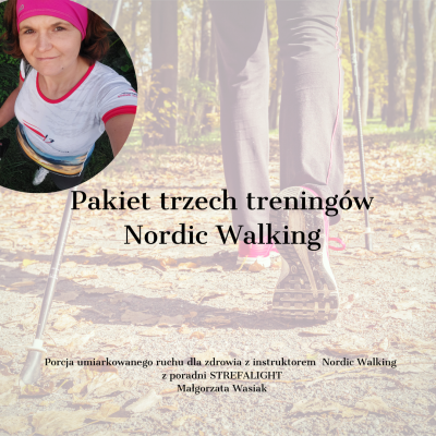Pakiet trzech treningów Nordic Walking Ozorków i okolice