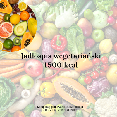 Ebook - Jadłospis wegetariański 1500 kcal