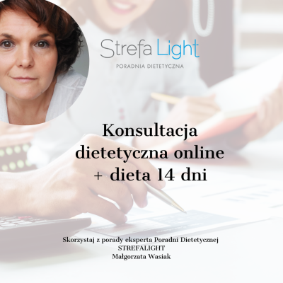 Konsultacja dietetyczna online + jadłospis 14 dni